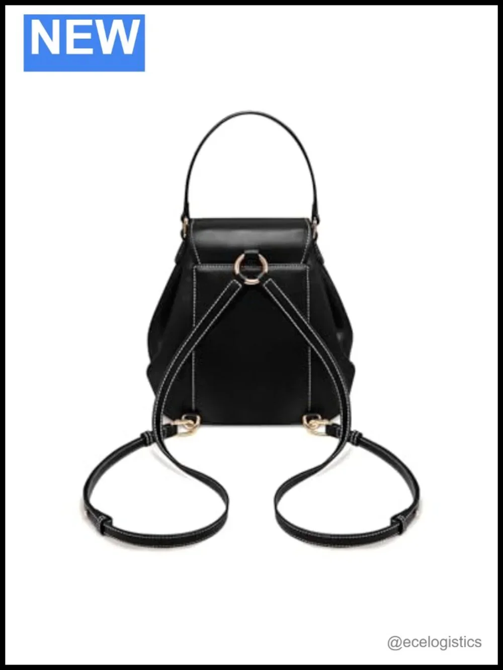 JW PEI Harper Vegan Leather Backpack with Buckle Pocket